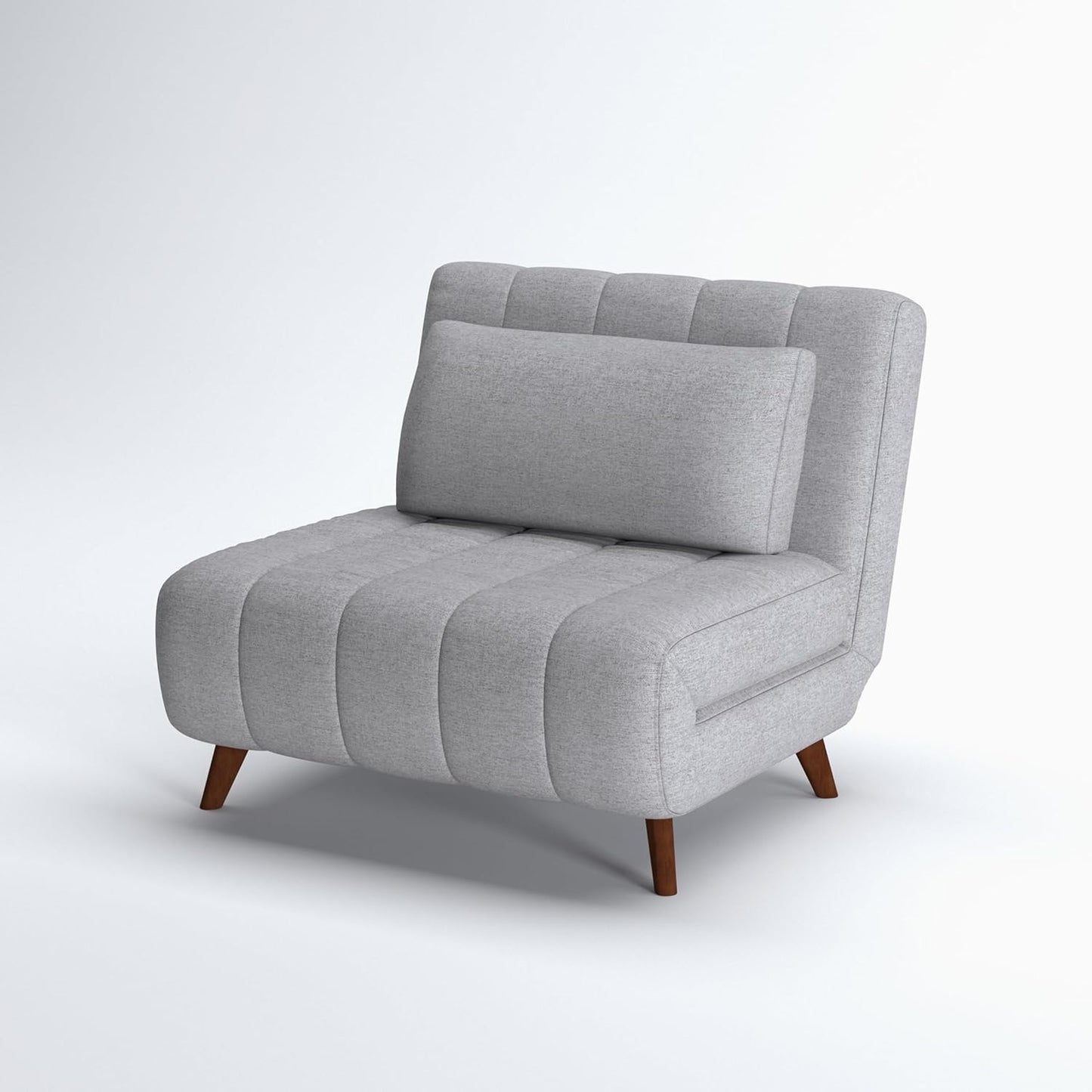 Artdeco Home 40" W Convertible Futon Chair with Matching Pillow(s) for Small Space Living Room and Apartment (Springfield, Moonlight)