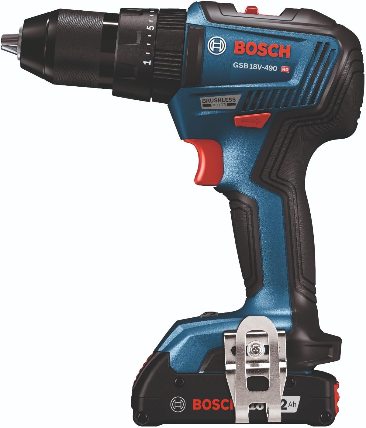 Bosch GXL18V-240B22 18V 2-Tool Combo Kit with 1/2 In. Hammer Drill/Driver, Two-In-One 1/4 In. and 1/2 In. Bit/Socket Impact Driver/Wrench and (2) 2 Ah Standard Power Batteries
