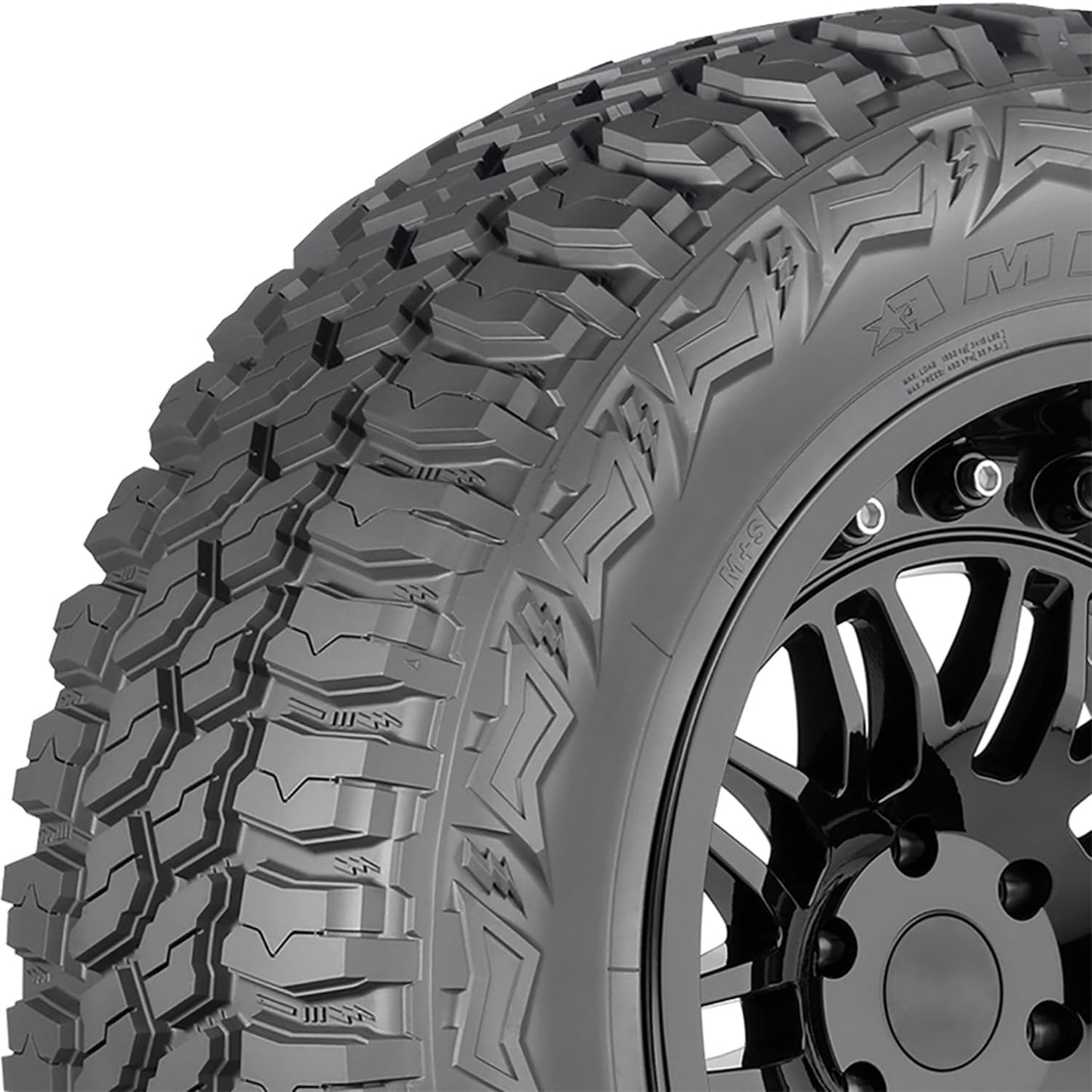 AMERICUS RUGGED MT All- Terrain Radial Tire-LT285/75R16 126Q 10-ply