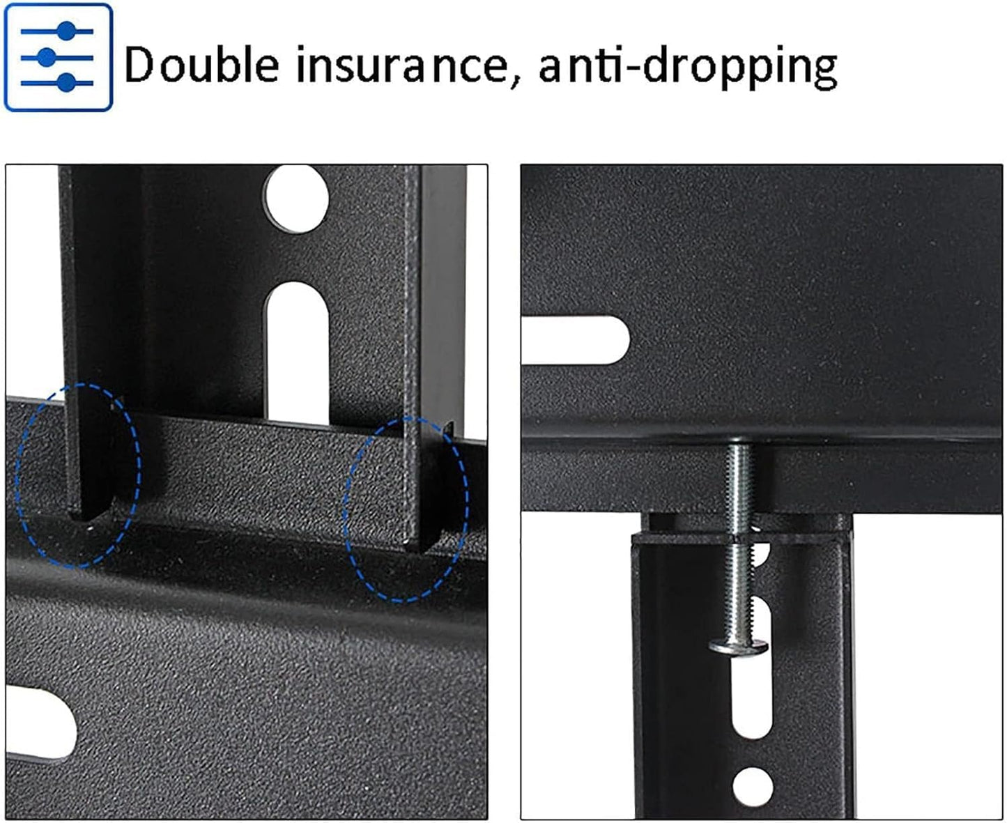 Universal TV Stand Ceiling TV Lift - Adjustable Height Double Pole Single Sn TV Mount Tilt Teles Ceiling TV Mount Bracket Fits 60-100 Inch Low Profile TVs