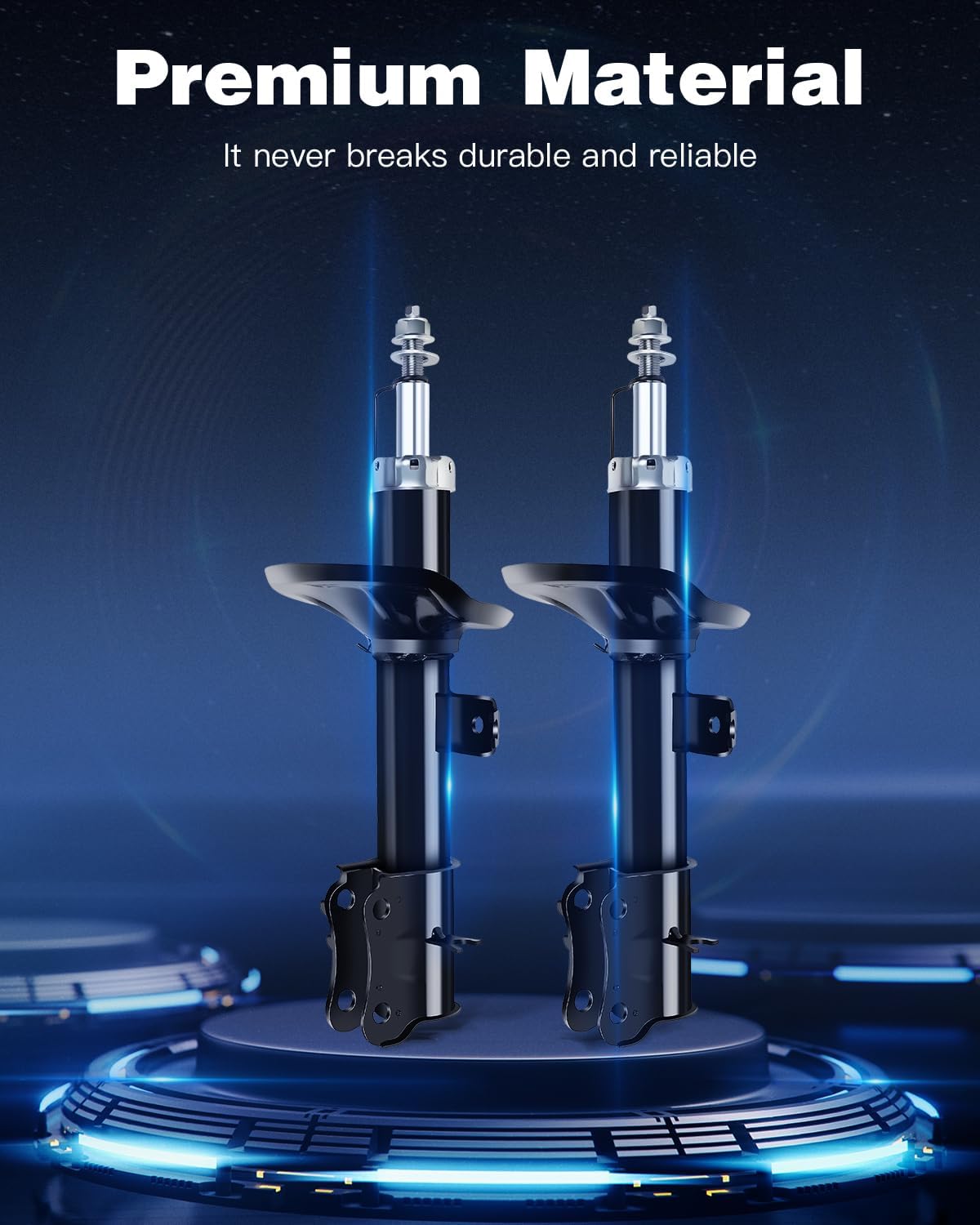 Shocks,ECCPP Front Shocks Absorbers for Chevy Fits 2004-2011 for Chevy Aveo,2006-2009 for Chevy Aveo5,2009-2010 for Pontiac G3,2005-2008 for Pontiac Wave,04-09 for Suzuki Swift+ 333417(Set of 2 Front)