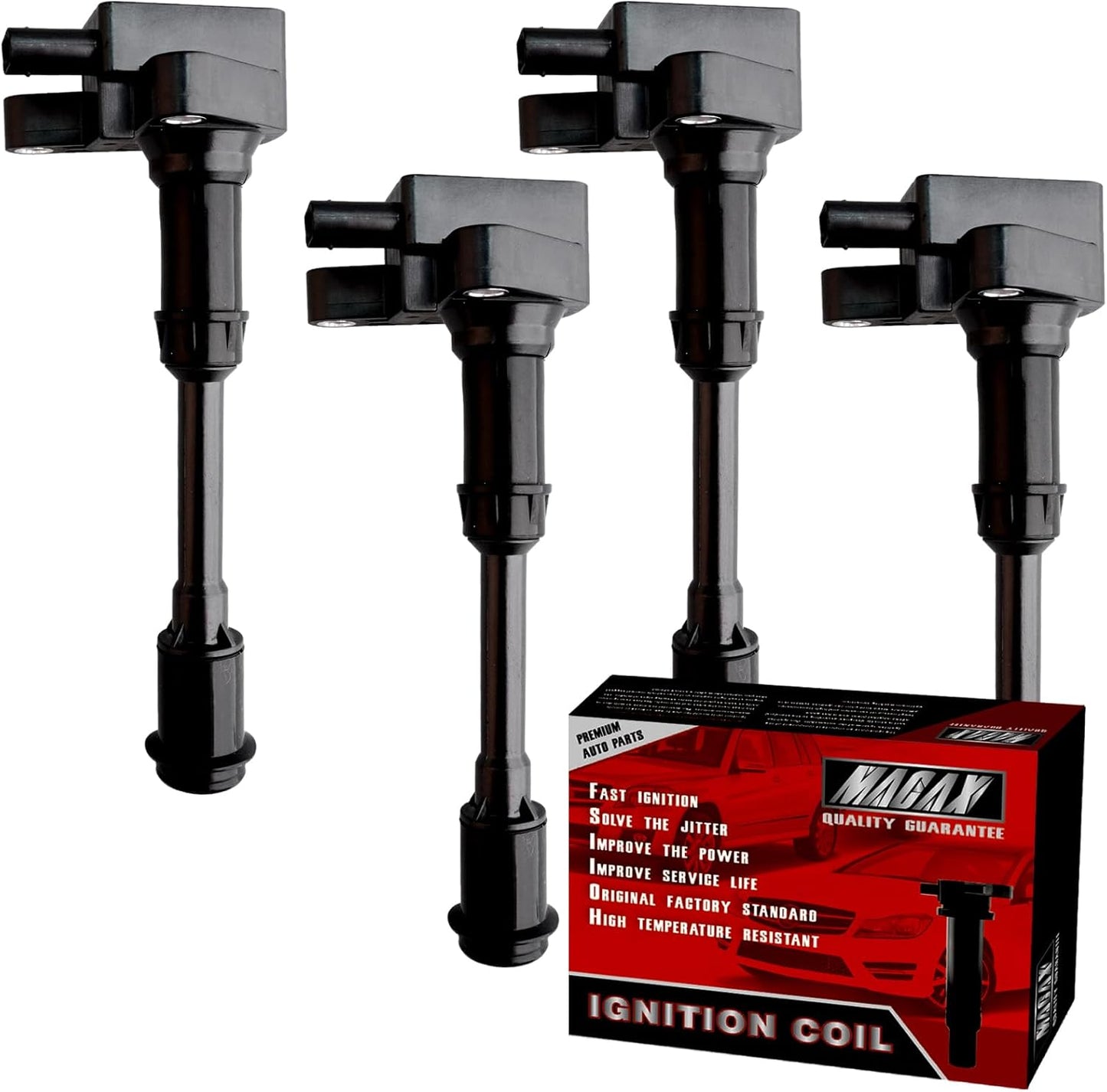 Set of 6 Ignition Coils Pack Compatible with 2007-2017 Nissan Infiniti Maxima Quest Pathfinder Murano Altima Q50 QX60 FX35 3.5L V6 UF550