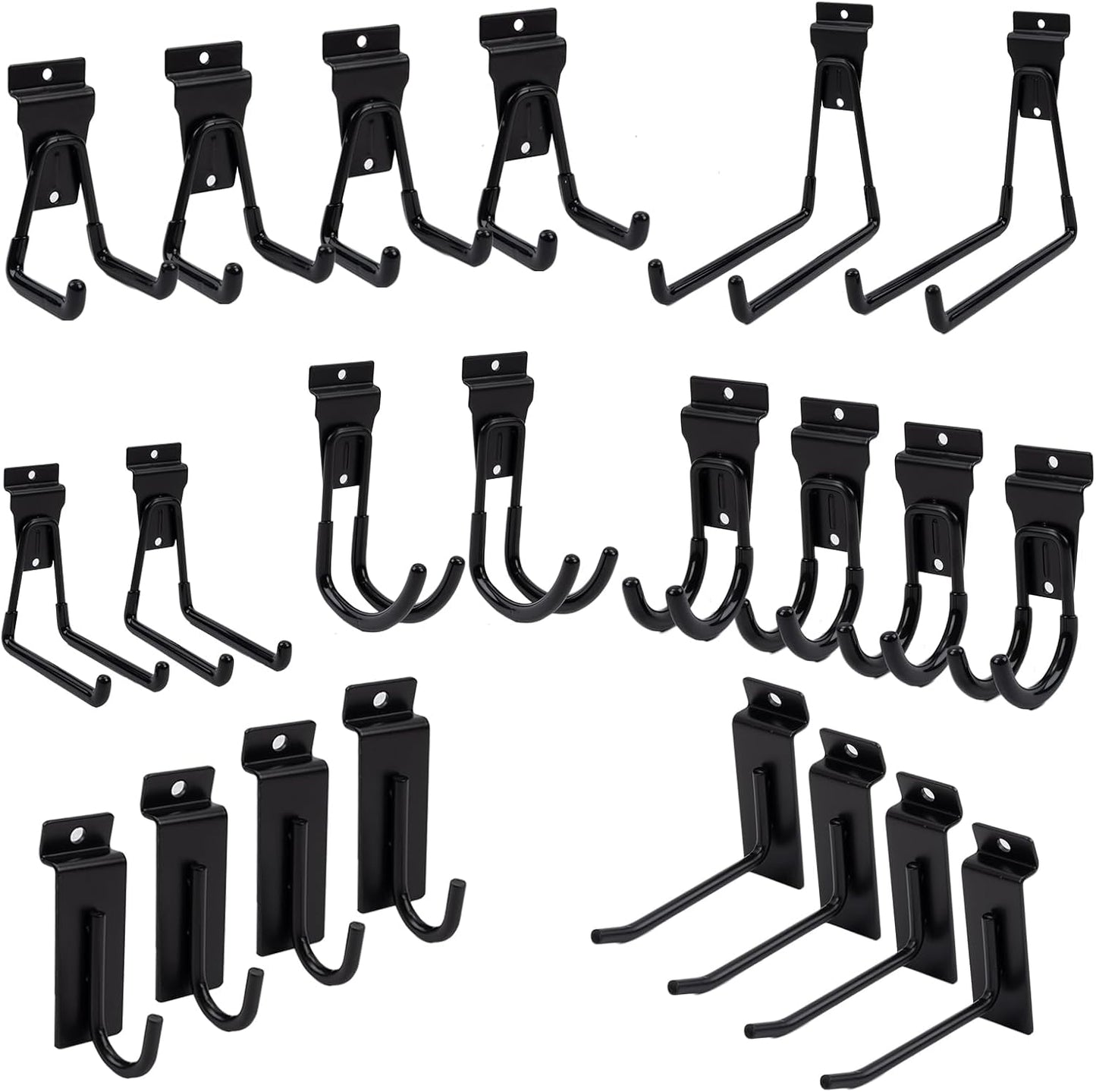 Slat Wall Paneling Garage Wall Organizer, Black Slatwall Panels 4'x8' Garage Tool Organizer Wall Mount Garage Slat Wall Storage Systems, Slat Board PVC Wall Panels Garage Storage Organization Product