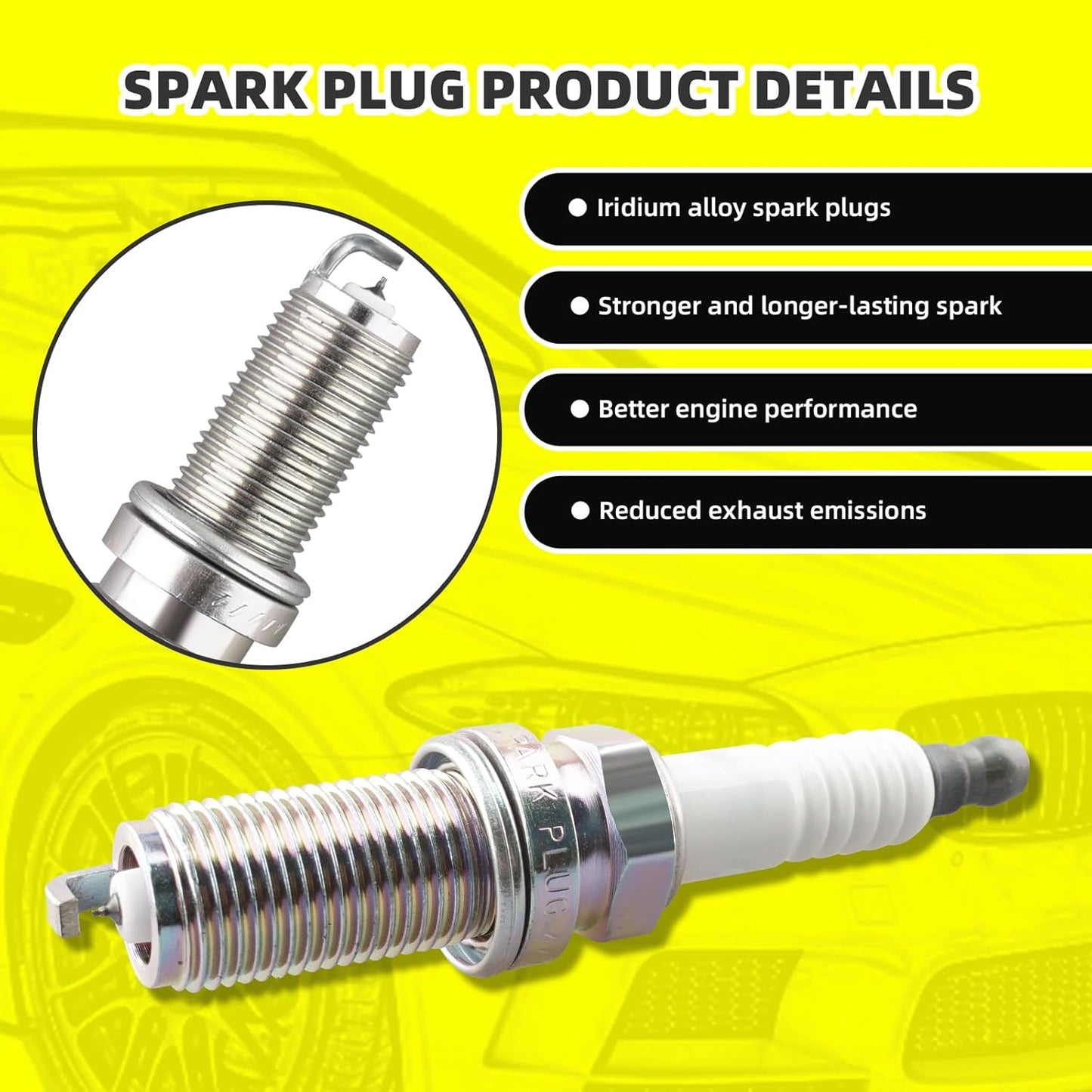 Set of 4 Ignition Coils Pack UF667 65830571 & 4 PCS Iridium Spark Plugs Compatible with BMW 228i 320i 328i 428i 528i X1 X3 X4 X5 Z4 xDrive GT Gran Coupe GC 2.0L