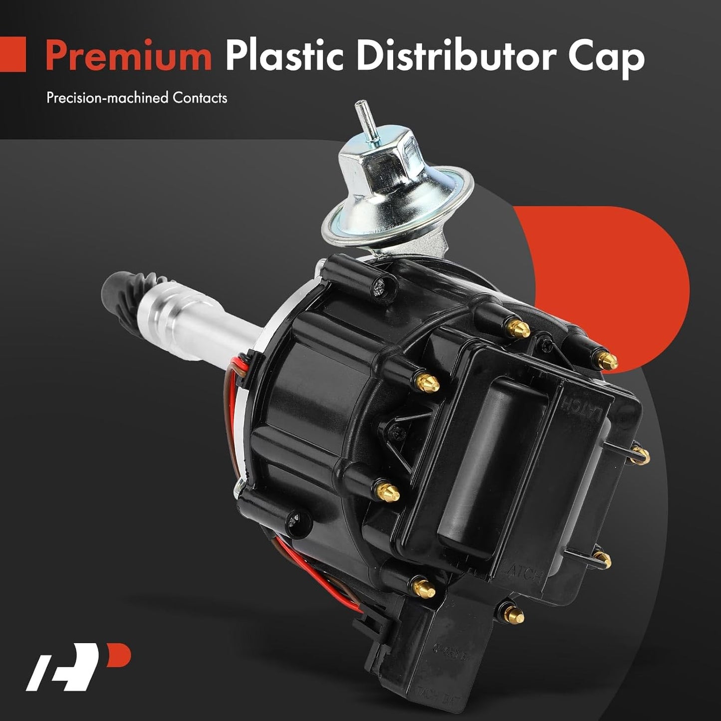 A-Premium Ignition Distributor with Cap and Rotor Compatible with Buick Regal, Century, Skylark & GMC B6000, Brigadier, C15, C15 Suburban, C2500, C35, G1500, G2500, Jimmy, K25, P3500, R3500, V3500