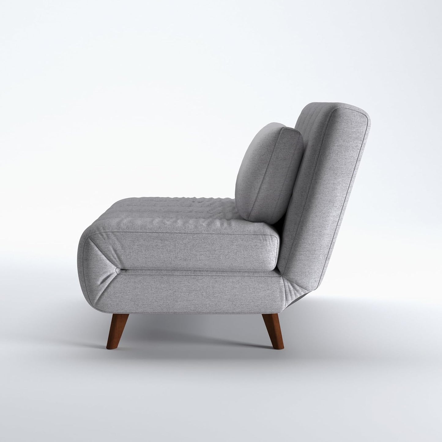 Artdeco Home 40" W Convertible Futon Chair with Matching Pillow(s) for Small Space Living Room and Apartment (Springfield, Moonlight)