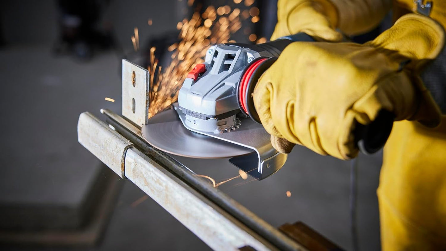 BOSCH GWS14-60PD 6 In. Angle Grinder | 13-Amp Motor, 9,700 RPM, No Lock-On Paddle Switch, Anti-Vibration Handle, KickBack Control, Soft Start, Overload Protection