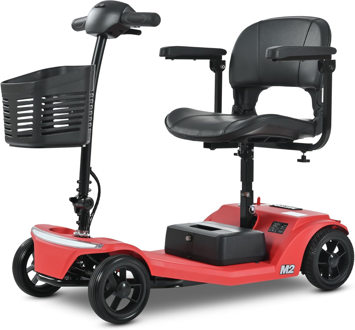 20A 32 Miles Electric Mobility Scooter for Adults Wheelchair Device for Travel, Elderly. 350 lbs Max Weight, 350W Heavy Duty Mobility Scooters for Seniors wiht Two Baskets(Y3-Blue)