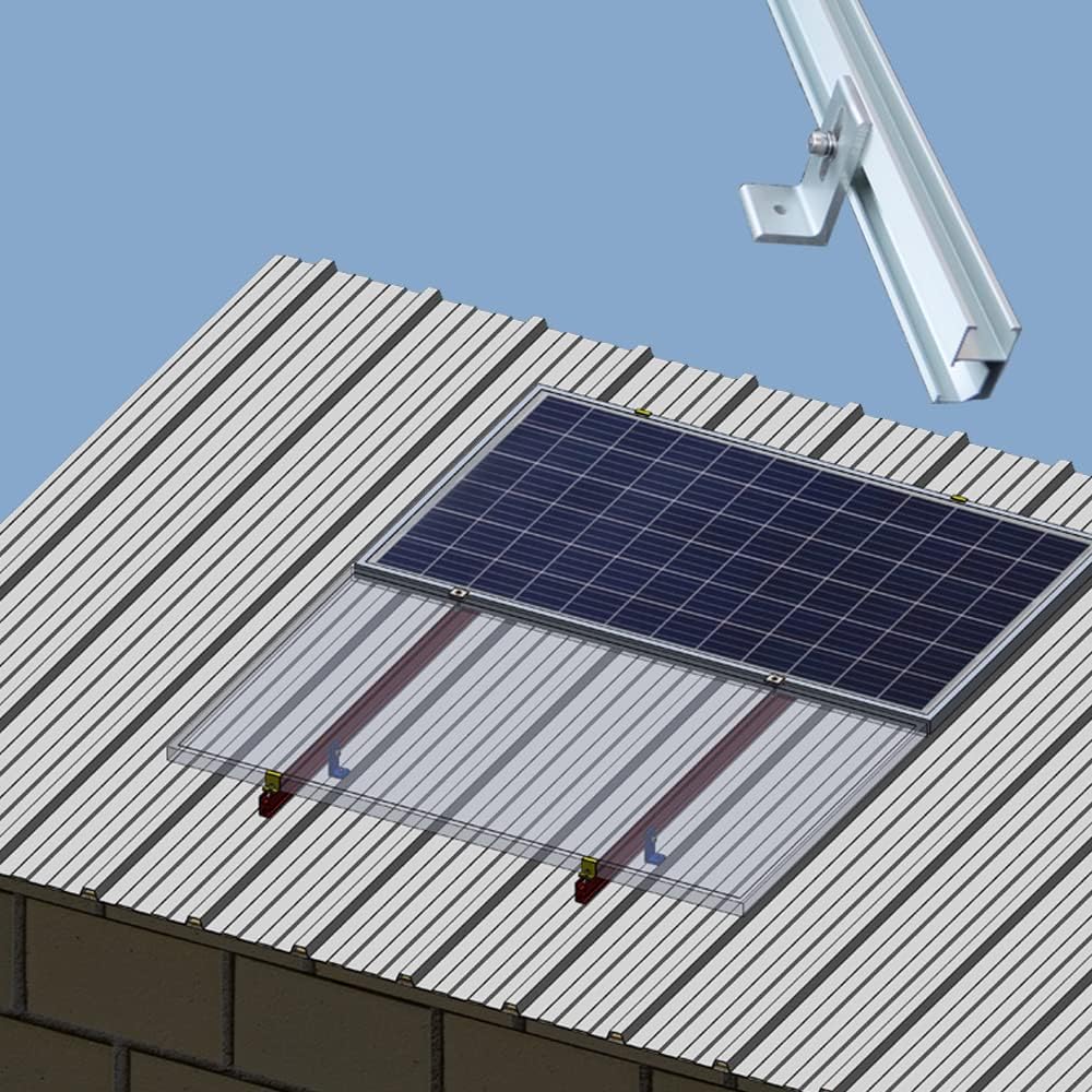 Solar Panel Roof Mounts Bracket Kit for Sloped Pitched Tin Roof
