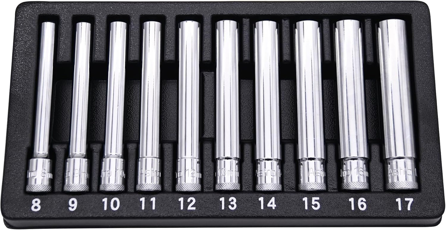 Astro Tools 4110 10pc 3/8" Drive Extra Deep Metric Socket Set