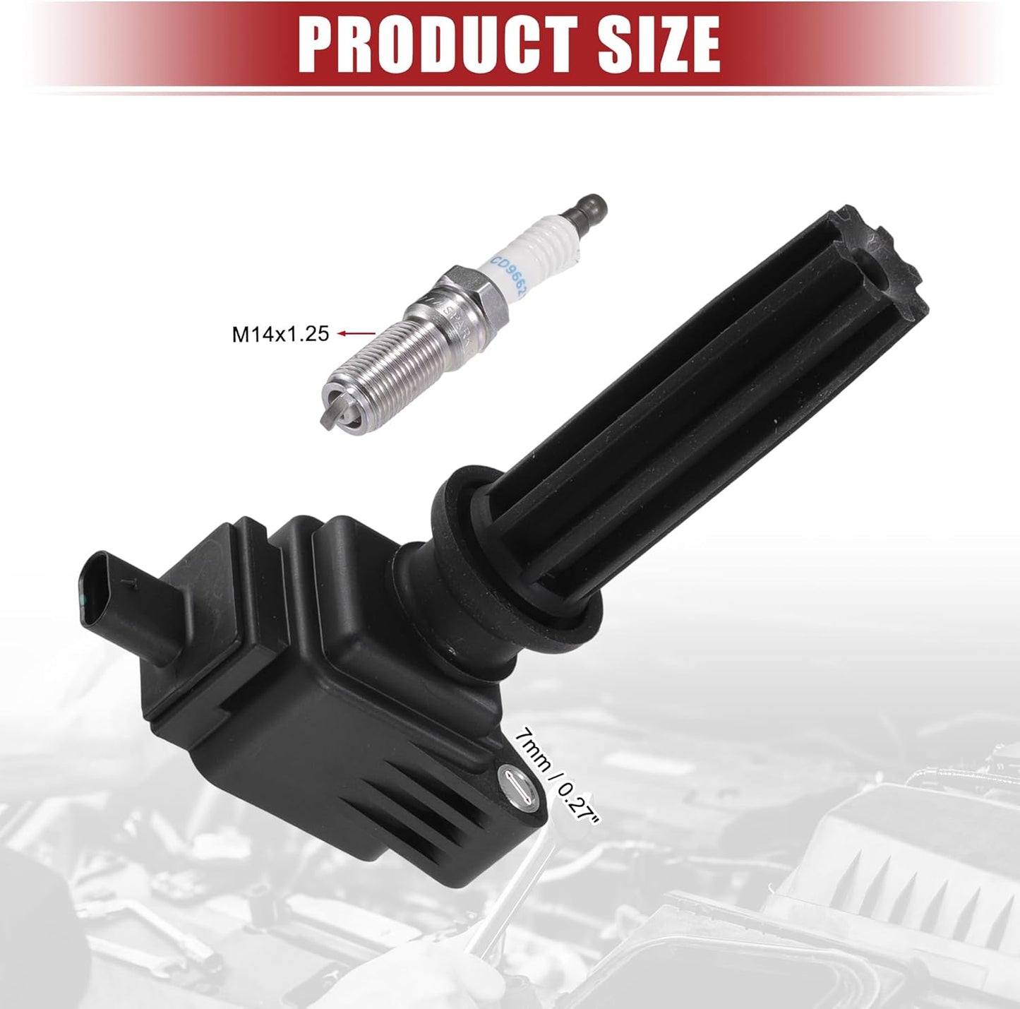 ACROPIX Automotive Ignition Coil Spark Plug Fit for Ford Edge 2012-2018 for Ford Focus 2012-2018 No.CM5Z12029A - Pack of 8