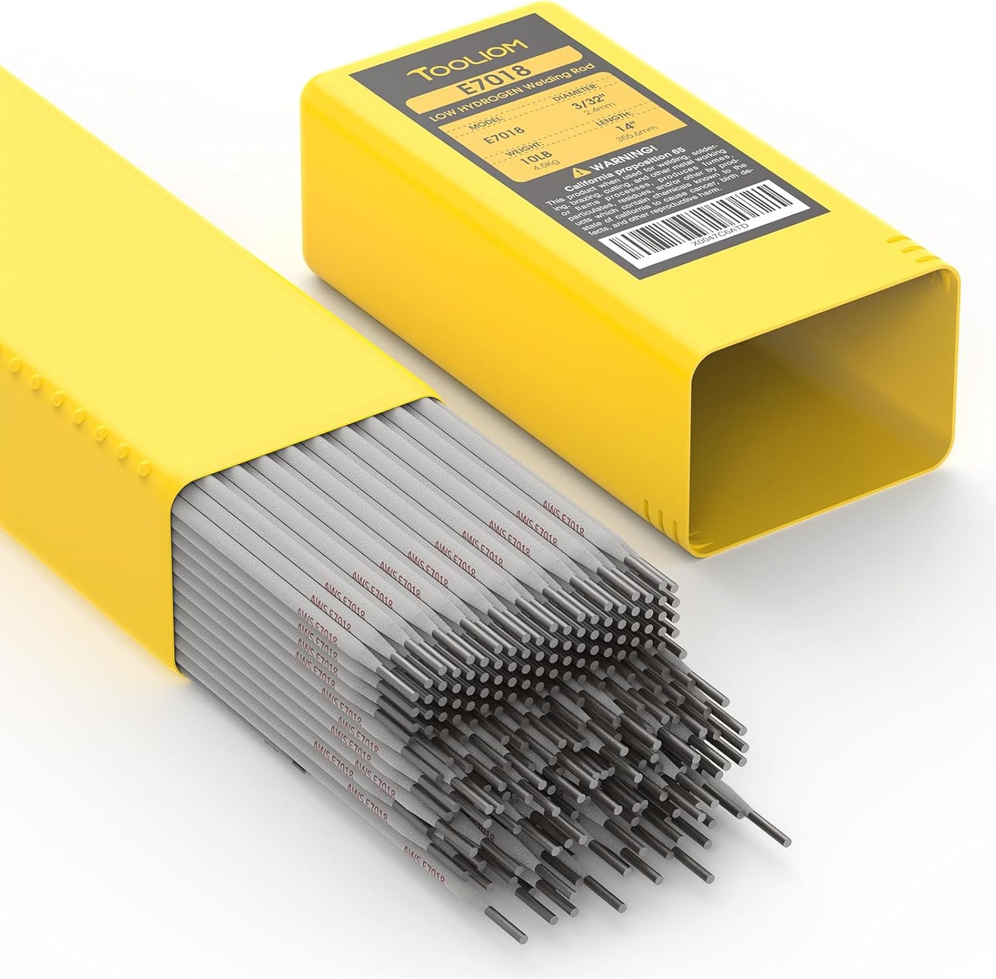 TOOLIOM E7018 Low Hydrogen Welding Rod 1/8" 10LB Carbon Steel Stick Electrodes