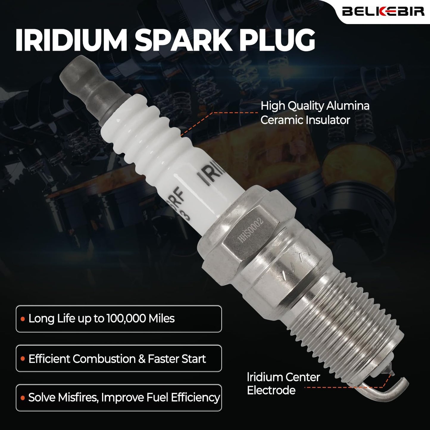 Set of 8 Ignition Coil Pack & Iridium Spark Plugs Compatible with V8 5.4L 4.6L Ford Expedition F150 F250 F350 Explorer Excursion E150 E250 E350 Crown Victoria Mustang Lincoln Replace DG508 FD503 SP479