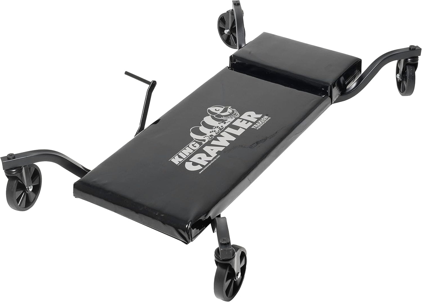 Traxion 1-200 King Crawler Rolling Automotive Mechanic Creeper W/All-Terrain 5" Casters,Black