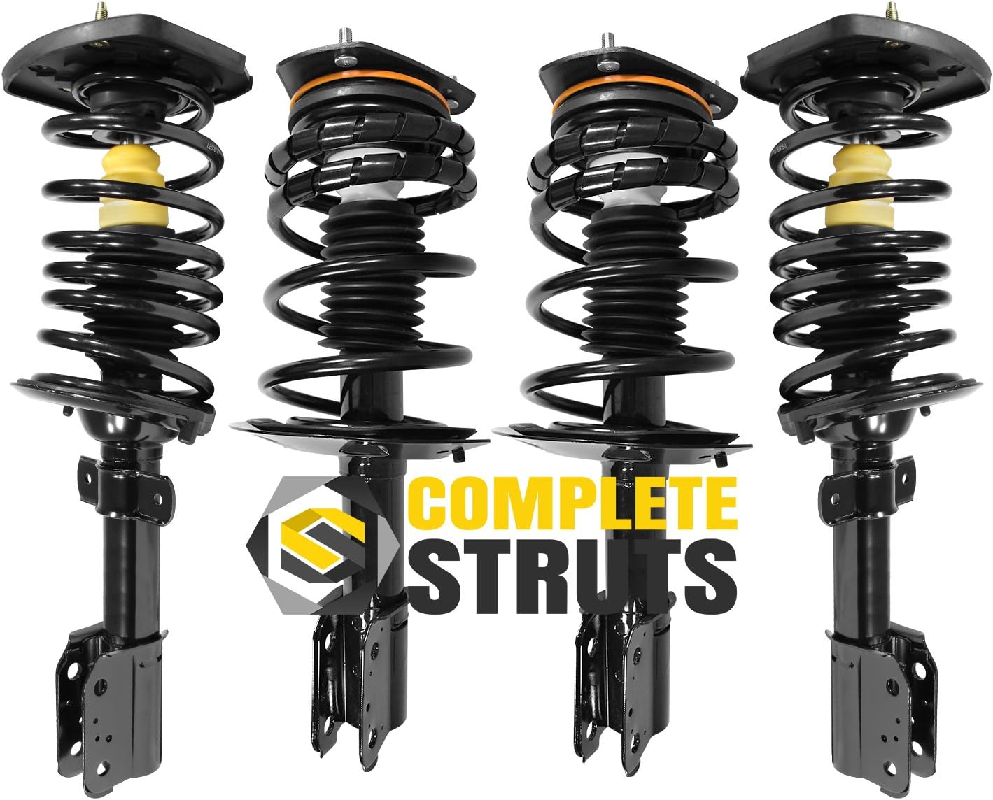 COMPLETESTRUTS - Front & Rear Complete Strut Assemblies with Coil Springs Replacement for 2000-2011 Chevrolet Impala - Set of 4