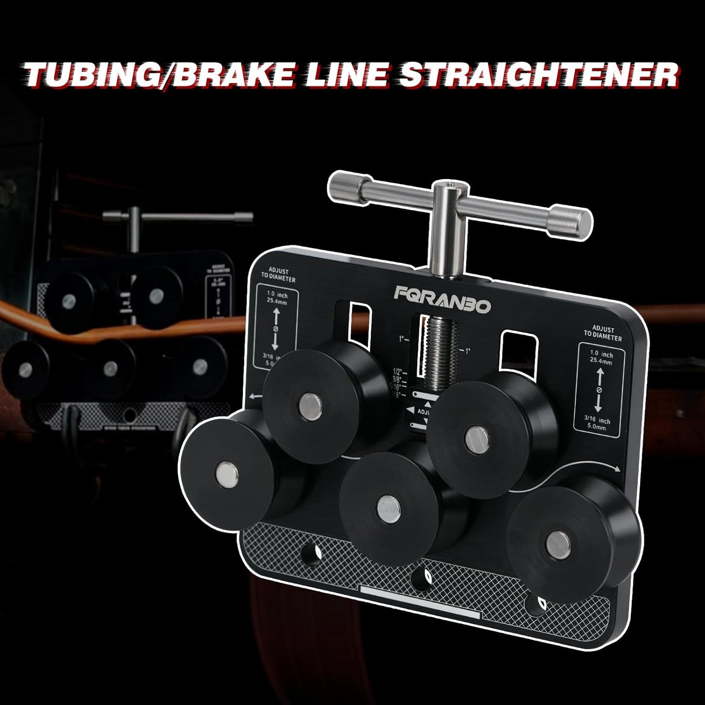 Tubing Straightener, Brake Line Straightener, Tube Straightener for 3/16" - 1.0" Diameters, Fuel Line and Aluminum, Copper, Stainless Steel Tubing