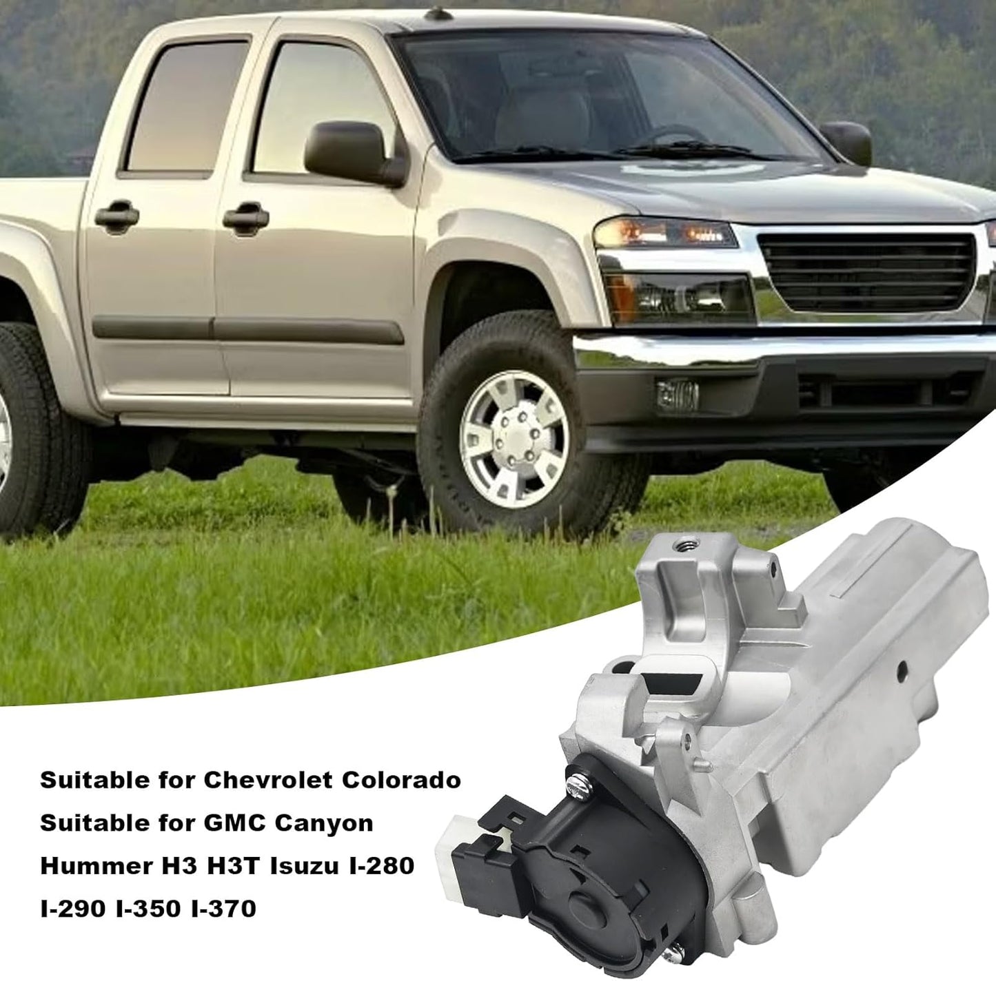 15795322 Ignition Lock Cylinder Housing Replacement for Chevrolet Colorado Replacement for Hummer H3 H3T Replacement for Isuzu I-280 I-290 I-350 I-370 Replaces 19149942 1S10962 LS1454 LS1498