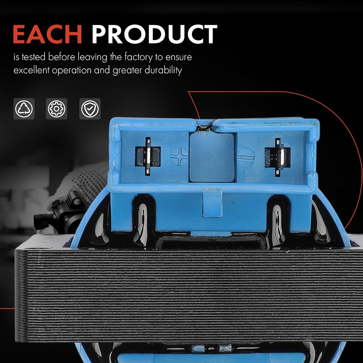 A-Premium (Blue) Engine Ignition Coil Pack Compatible with Ford F-150, F-250, F-250 HD, F-350, F-53 Motorhome Chassis, F-600, F-600 LPO, Mustang & Laforza & Lincoln & Mazda & Mercury & Merkur
