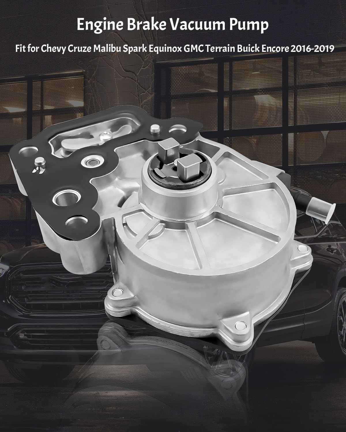 12684050 Brake Vacuum Pump for Engine 1.4L1.5L Fit for Chevy Cruze Malibu Spark Equinox GMC Terrain Buick Encore 2016 2017 2018 2019 Replacement 12662789 12673905 702551330 012660564 12660564 12678247