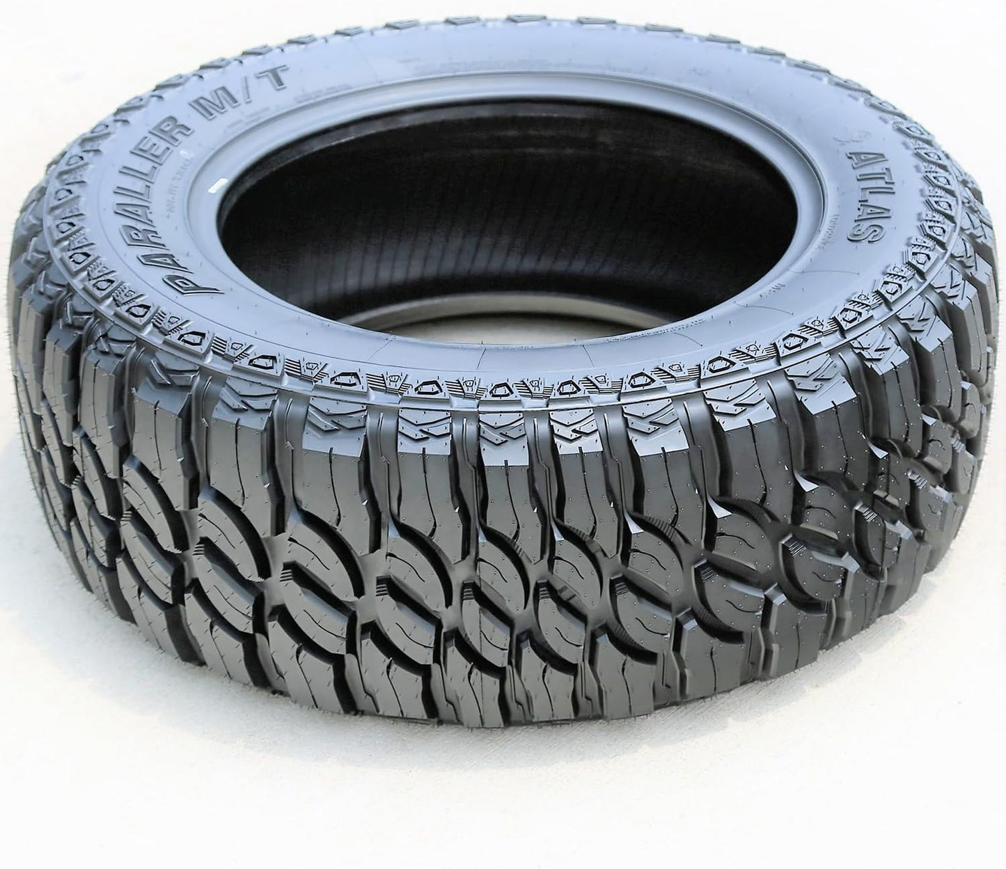 Atlas Paraller M/T Mud Off-Road Light Truck Radial Tire-LT285/55R20 285/55/20 285/55-20 122/119Q Load Range E LRE 10-Ply BSW Black Side Wall