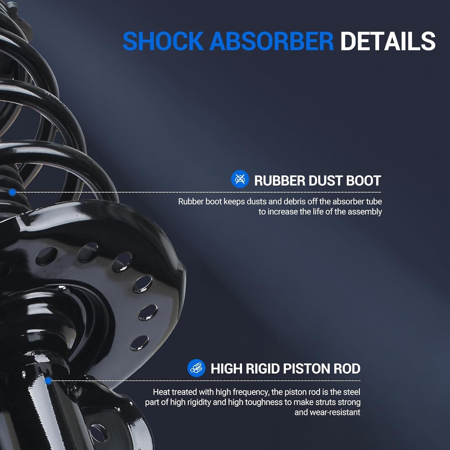 Autoround 172948 172947 Front Complete Strut & Coil Spring Assembly Compatible with Nissan Sentra 2014 2015 2016 2017 2018 2019, Both Driver Passenger Side