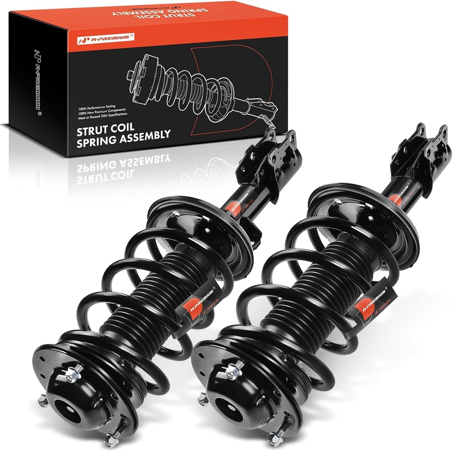 A-Premium Rear Suspension Shock Absorber Compatible with Chevy Malibu 2004-2012 & Pontiac G6 2005-2010 & Saturn Aura 2007-2009, 2-PC Set