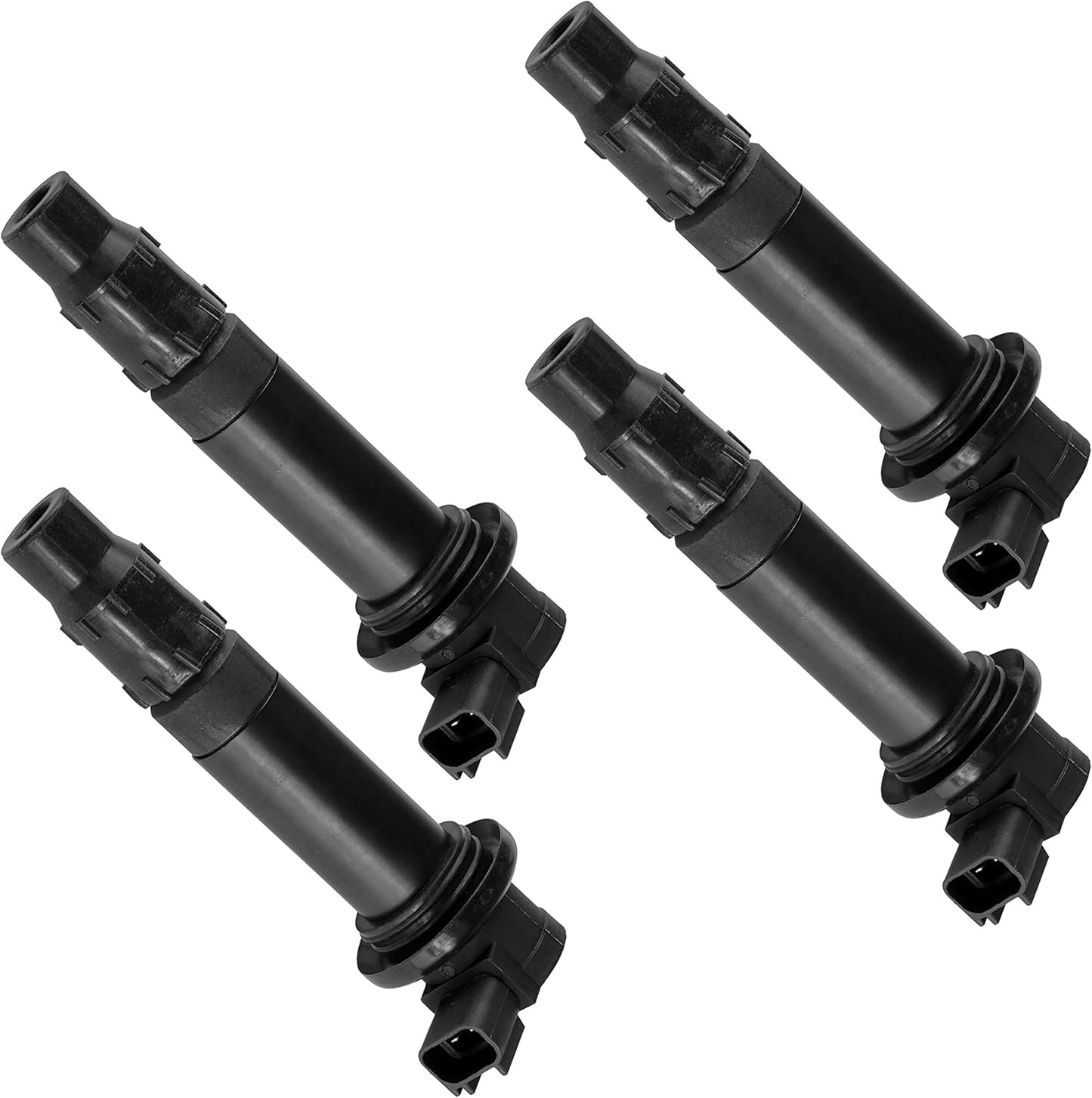 Caltric 4 Ignition Coil Compatible with Yamaha 13S-82310-00-00 YZF-R6 YZFR6 2008 2009 2010 2011 2012 2013 2014 2015 2016