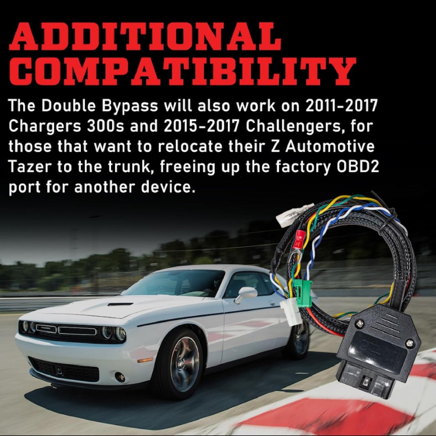 Z Automotive Double Bypass fits 2018-2023 Dodge Charger, Challenger & Chrysler 300 | OBD2 Plug-In Device | Trunk Mount Security Gateway Bypass | Easy Installation