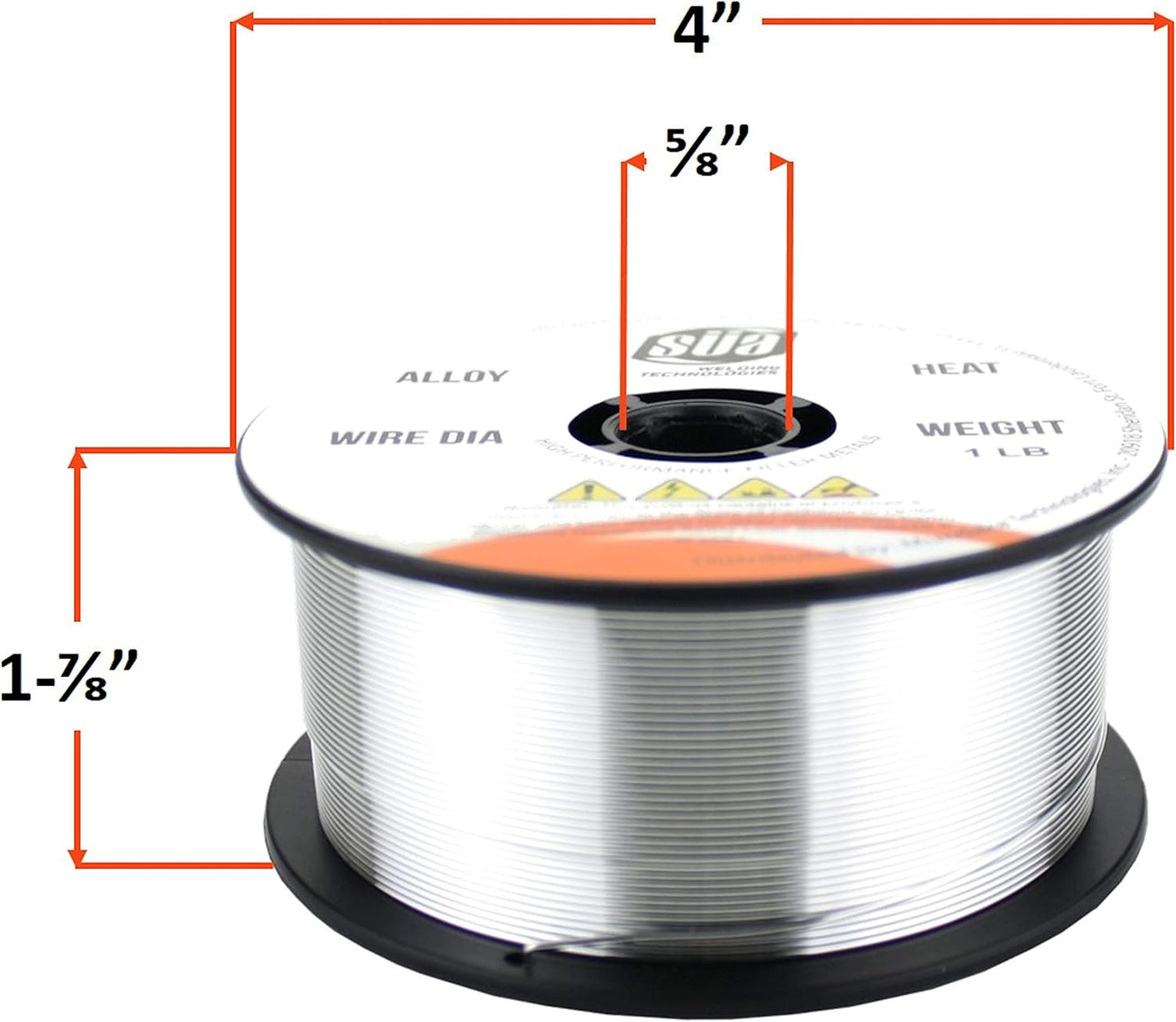 SÜA - ER4043 - MIG Aluminum Welding Wire - 1 Lb x 0.035'' (6 SPOOLS)