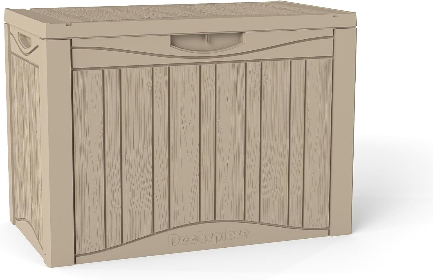 320 Gallon Outdoor Storage Box Waterproof Lockable Resin Deck Box Large, Patio Storage Bin for Pool Accessories Cushion Furniture, Garden Tools, UV-Resistant Outside Delivery Black