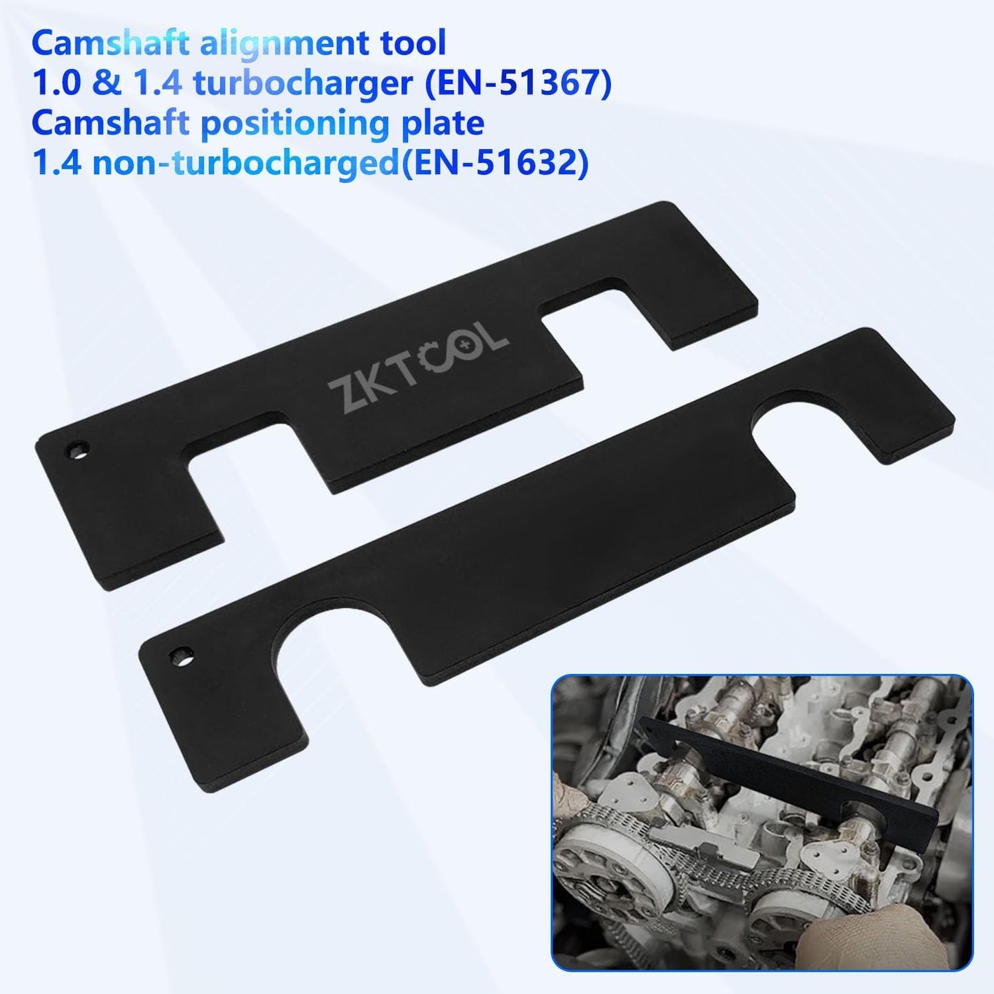ZKTOOL EN-51367 EN-51298 EN-51632 Engine Camshaft Locking Alignment Timing Tool Compatible with Buick Excelle Weilang Chevrolet Cruze Roewe RX5 1.5T,1.4,1.0 Engine