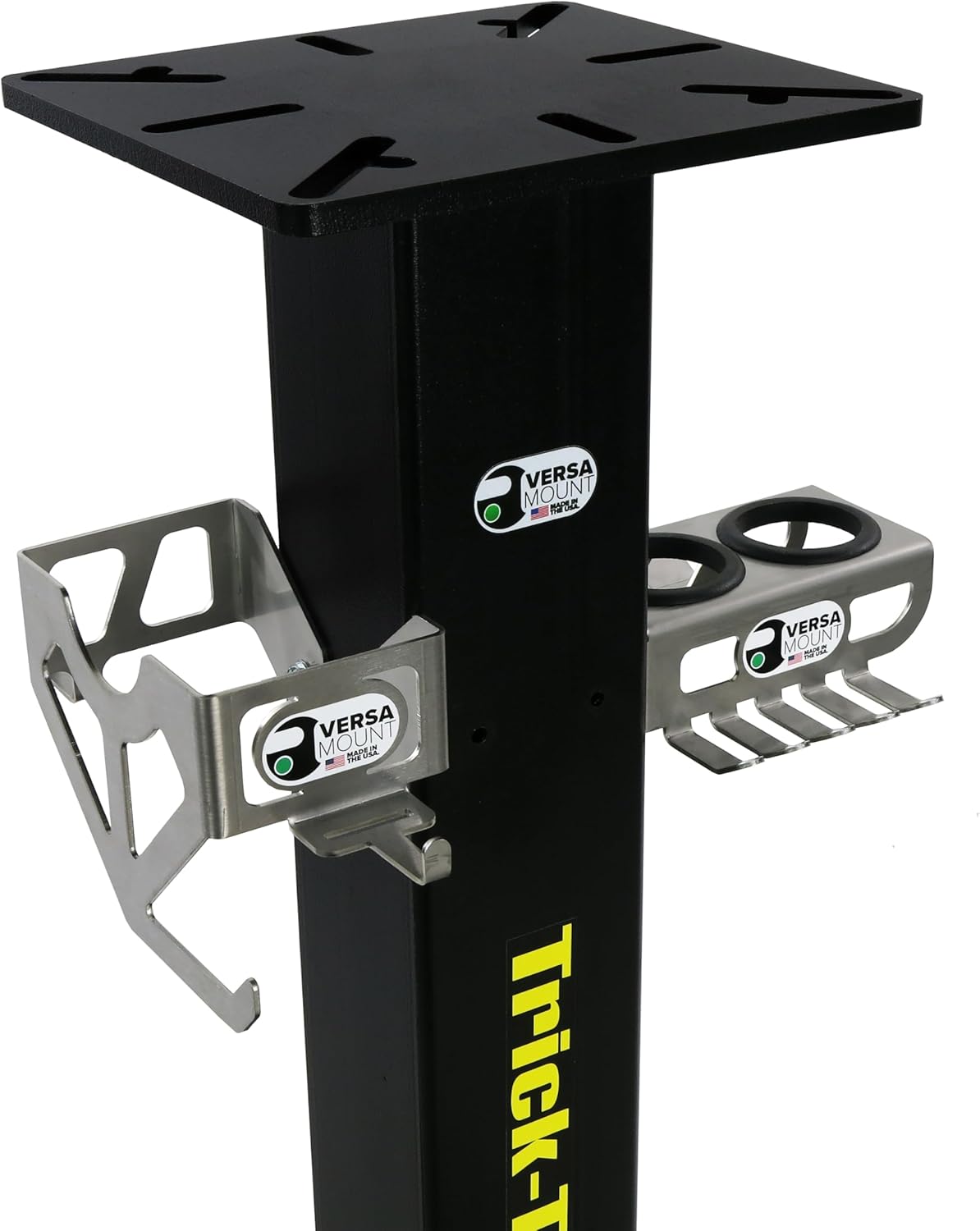 Trick-Tools Versa-Mount Heavy-Duty Vise and Bench Grinder Stand with Accessory Hangers, Made in the USA
