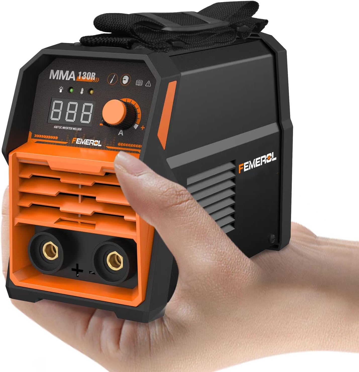 Welding Machine 110V,Handheld Welder, 120A Portable Stick Welder, Hand Held Welder Machine IGBT Inverter Digital Display with Welding Tool Set and Toolbox
