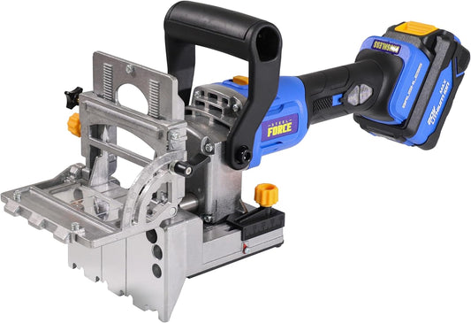 Steel Force DJ184 Dual Spindle Dowel Jointer,Wood Dowels Joiner Brushless Cordless with 20V 5.0Ah Battery and Charger