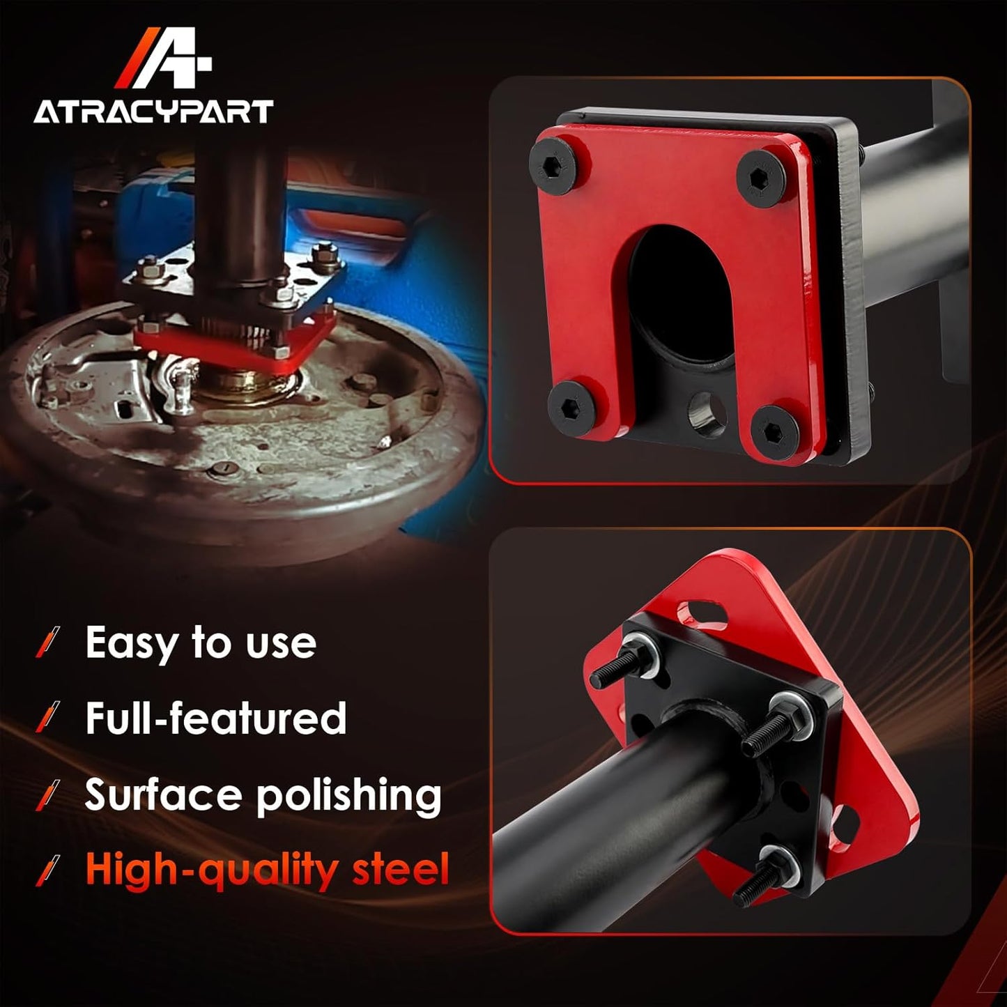 ATRACYPART Rear Axle Bearing Puller & Installer, ABS Tone Ring Tool Kit, Wheel Bearing Removal Tool, Compatible with 1995-2020 Pick-up/Trucks 4Runner Hilux T100 Tacoma Tundra