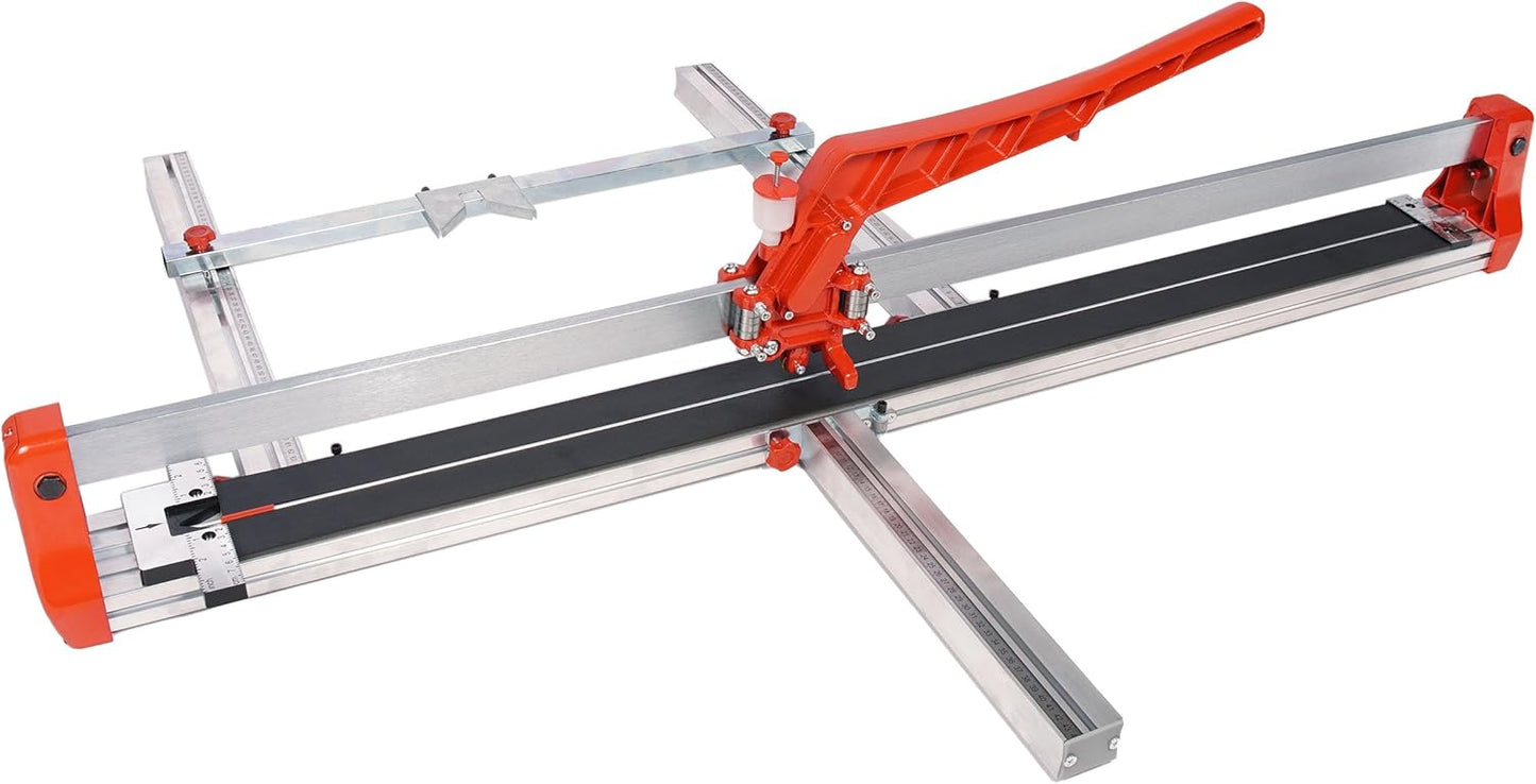 48inch Manual Tile Cutter Machine Single Slide Rail Adjustabl Ceramic Porcelain Tile Floor Cutting Heavy Duty 1200mm