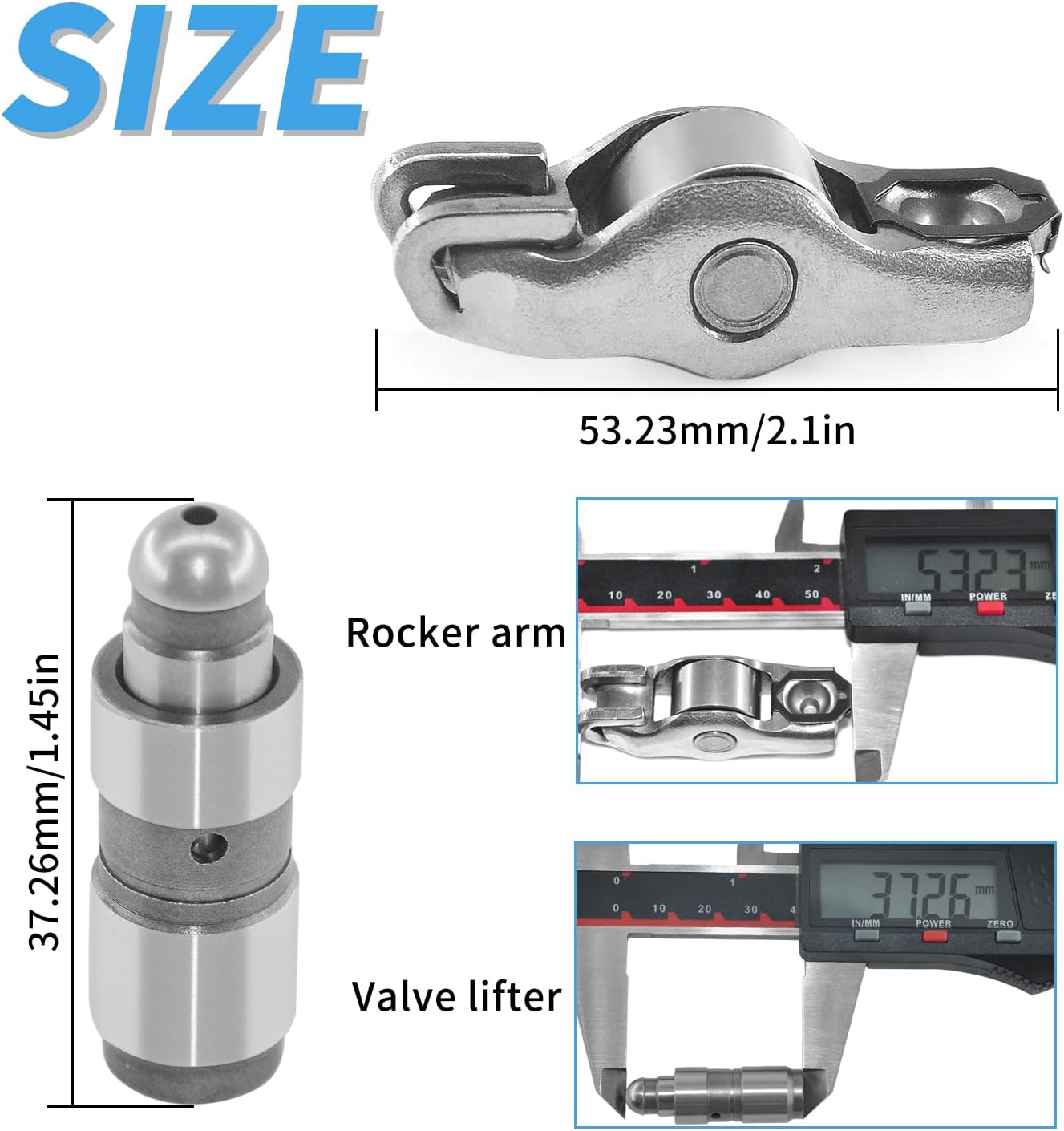 8Pcs BR3Z6500A BR3Z6564A Replacement Rocker Arm & Valve Lifters Kit for Ford F-150 Mustang 2011-2017 5.0L Engines Replaces R-916 JB-7526 MR-1350
