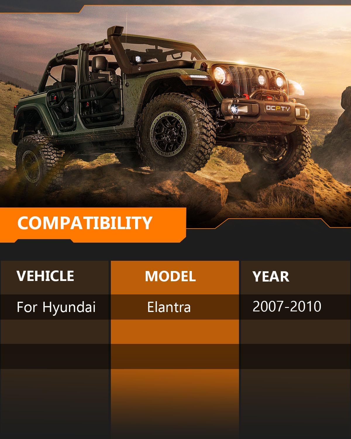 Shocks Absorber for Hyundai, OCPTY Shocks and Struts Front and Rear Fit for 2007 2008 2009 2010 for Hyundai for Elantra Auto Shocks Automotive Replacement Shock 338022 72306 349085 5622 Pack of 4