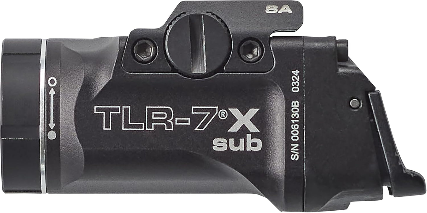 Streamlight 69408 TLR-7 X sub 500-Lumen 5000-Candela Weapon Light Designed Exclusively and Solely for Springfield Armory Hellcat, Includes Mounting Kit, Key, and Multi-Tool, Black