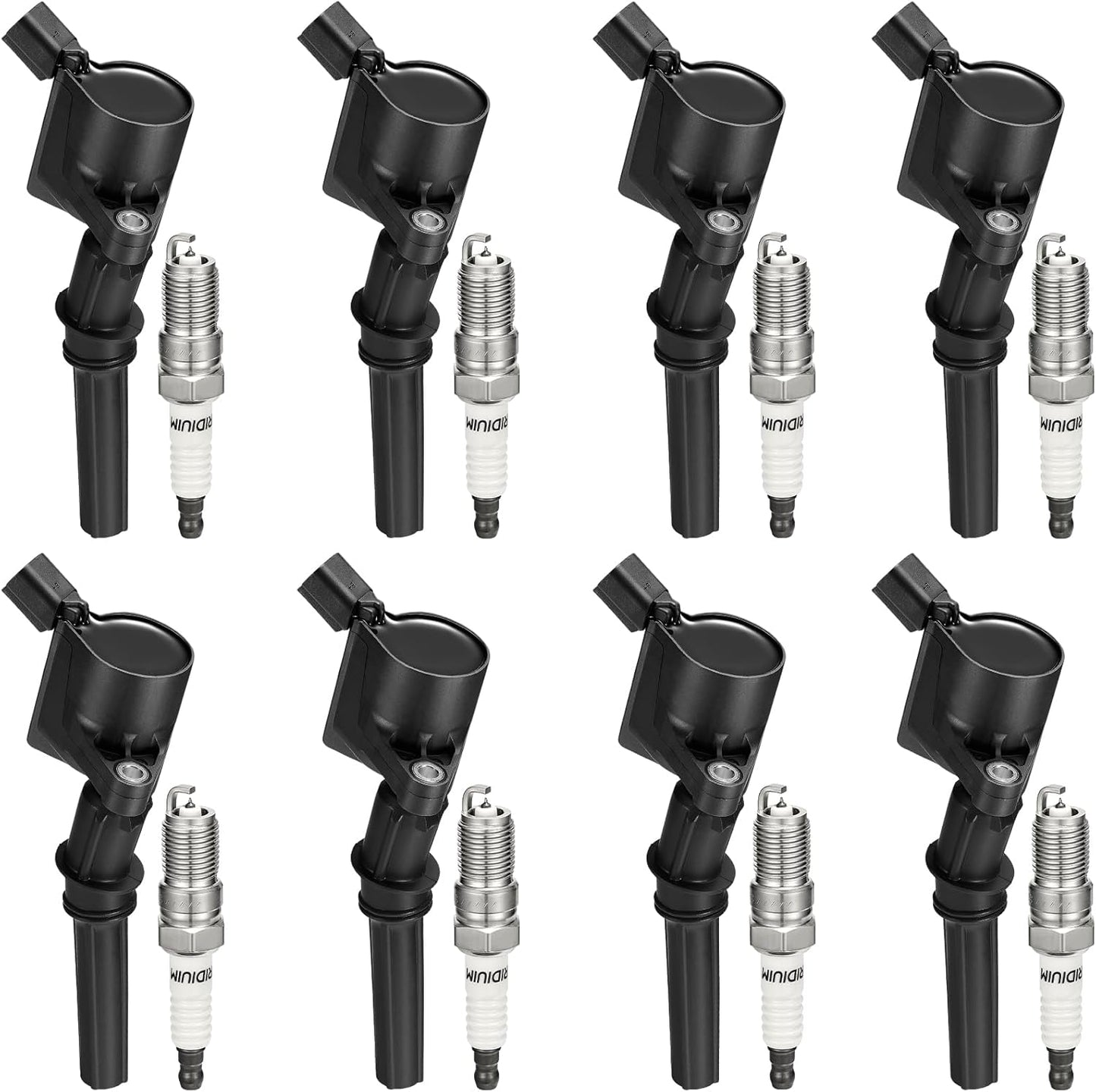 BDFHYK High Performance Ignition Coil DG508 Compatible with Ford F150 F250 1997-2010 Ford Explorer Crown Victoria 2003 2004 Ford Expedition Mustang Ford Coil Pack 5.4L Coil for DG481 DG491 Set of 8