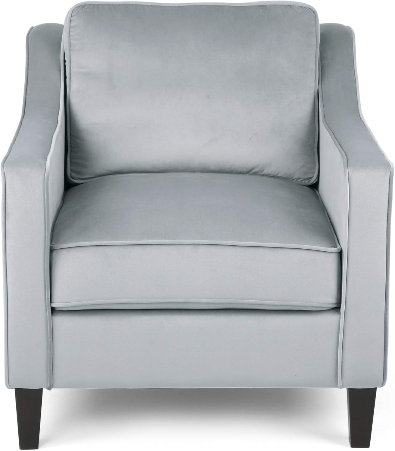 Christopher Knight Home Rachel Contemporary Velvet Club Chair, Blue, Dark Brown