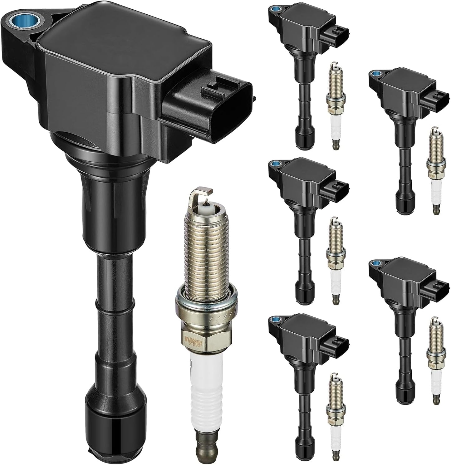 4-Pack UF659 Ignition Coils Compatible with Nissan Juke 11-17, Qashqai 17-22, Rogue Sport 17-22, Rogue 17-19, Sentra 17-19, 1.6L 2.0L L4 - Replaces 224481KC0A C1807 522202
