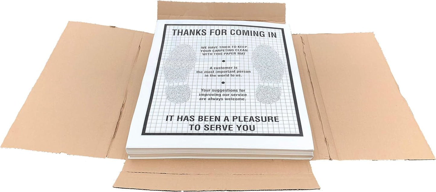 AutoMat Plastic Coated Disposable Paper Automotive Floor Mat (Case of 500)