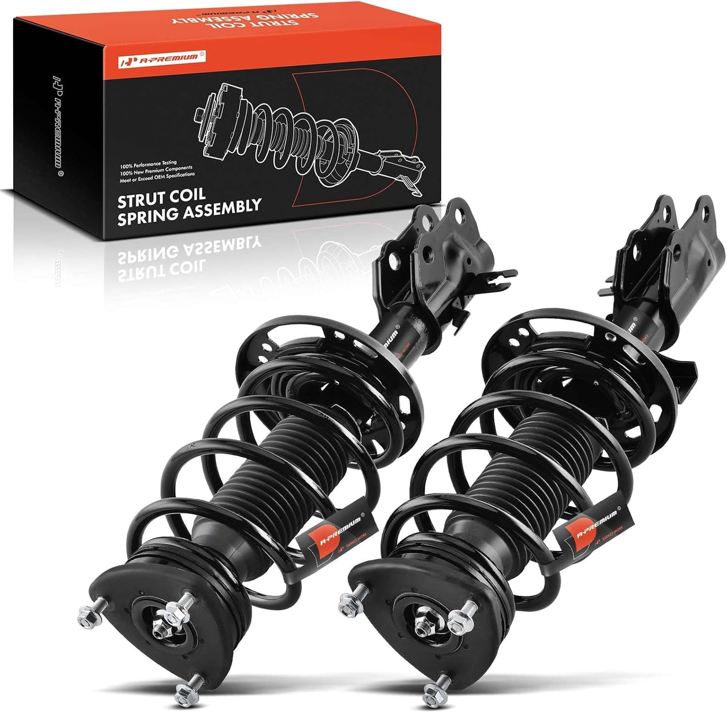 A-Premium Front Pair (2) Complete Strut & Coil Spring Assembly Compatible with Mazda 6 2014 2015 2016 2017, Driver and Passenger Side