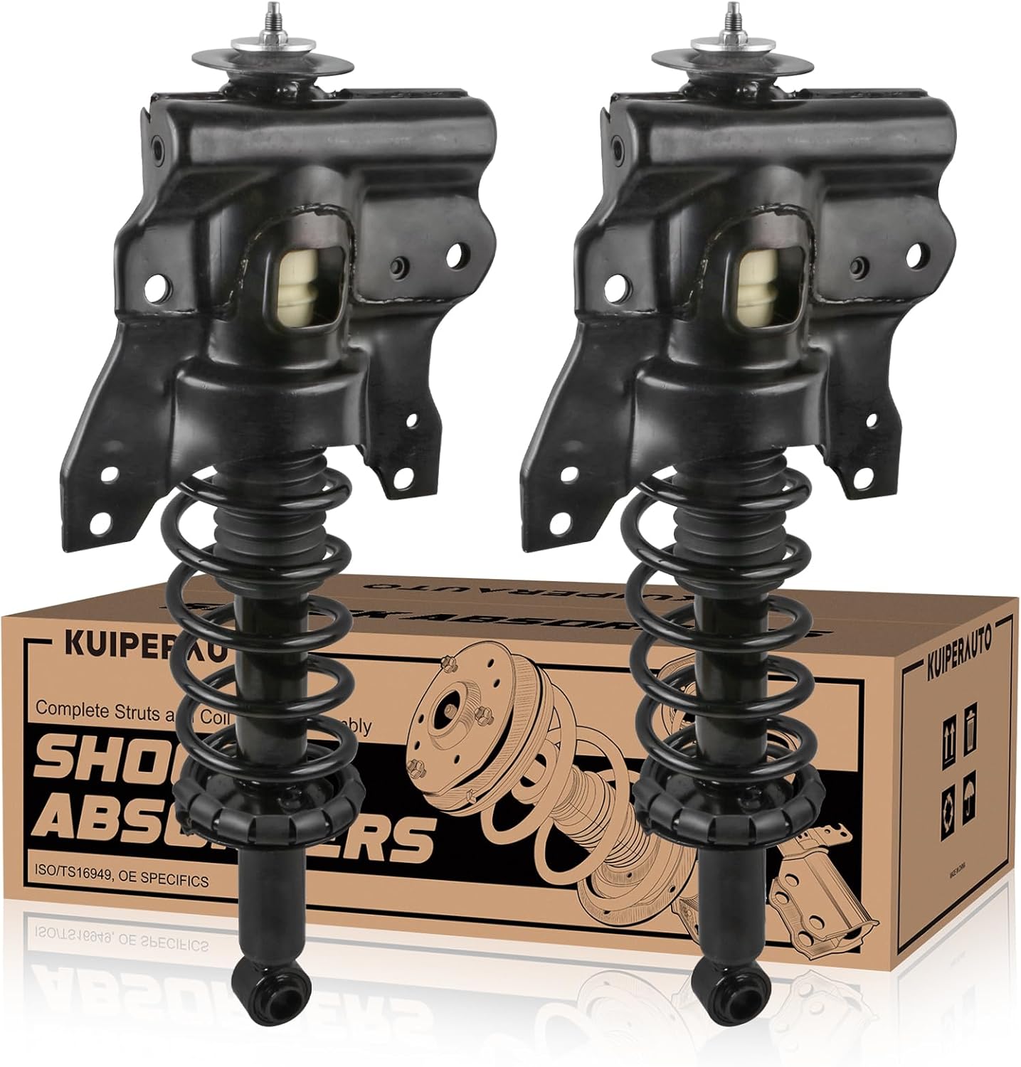 4PCS Rear and Front Struts Shocks Absorbers Compatible for 2006-2010 Hyundai Sonata Azera 172281 349060