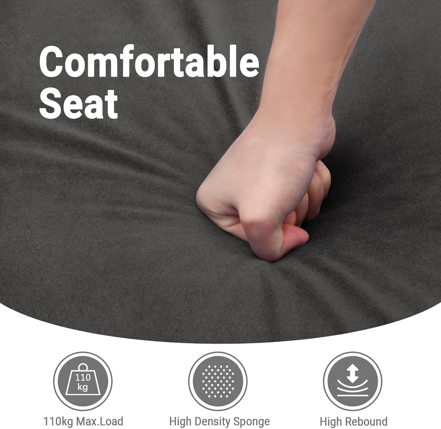 vidaXL Massage Recliner Chair with 6-Point Vibration Massage and Convenient Side Pocket, Light Grey Velvet Rocker, Adjustable Backrest & Footrest Lounge Seat for Living Room, USB Charge Port