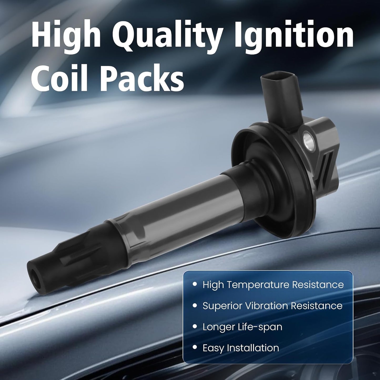 Set of 6 Ignition Coil Pack and Iridium Spark Plugs For Ford Edge Flex Taurus For Lincoln MKS MKT MKZ MKX Mercury Sable 3.7 3.5 V6 2008 2009 2010 2011 2012 2013 2014 2015 2016 UF553 DG520 GN10237