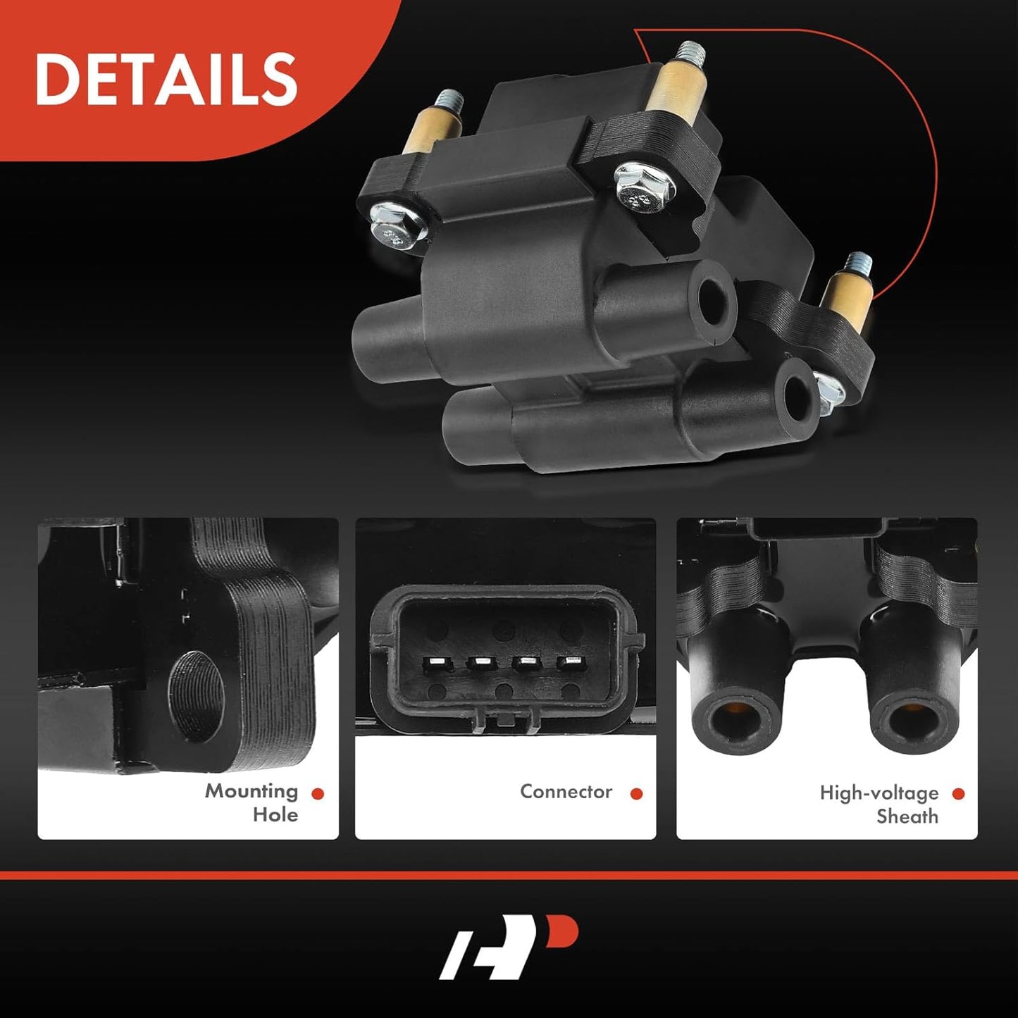 A-Premium Engine Ignition Coil Packs Compatible with Subaru Forester Impreza 2005-2010 Legacy Outback 2005-2009 Saab 9-2X 2005-2006 H4 2.5L