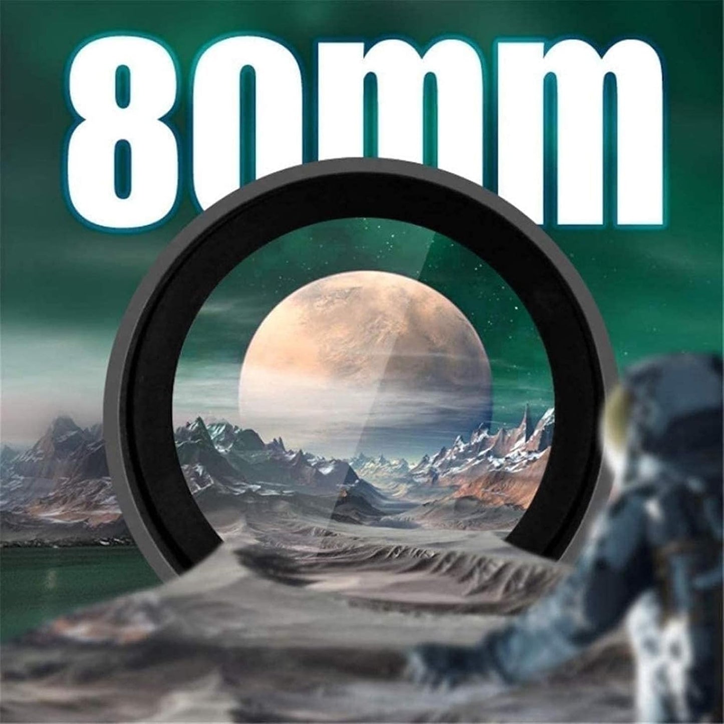 Telescope Mount Astronomical Refracting Telescope Adjustable Portable Travel Telescopes with Backpack Phone Adapter