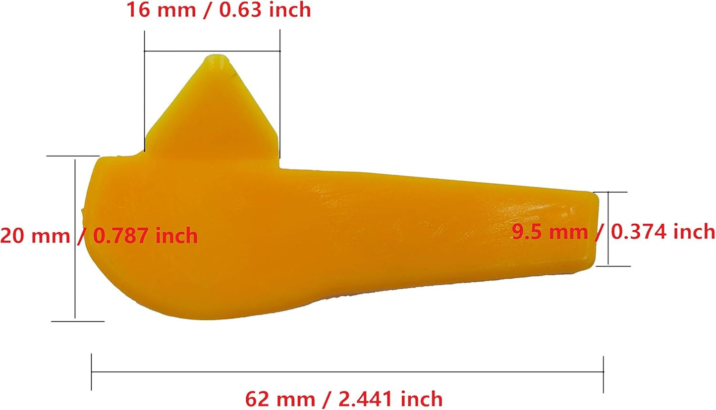 Tire Changer Plastic Insert, Tire Machine Guard, Wheel Rim Edge Protector for Mount Duck Head, Nylon Tyre Demount Fitting Head Part, 6 Front (Upper) + 6 Rear (Lower) Insert Kit/Pack, 5 Packs, 03YKM